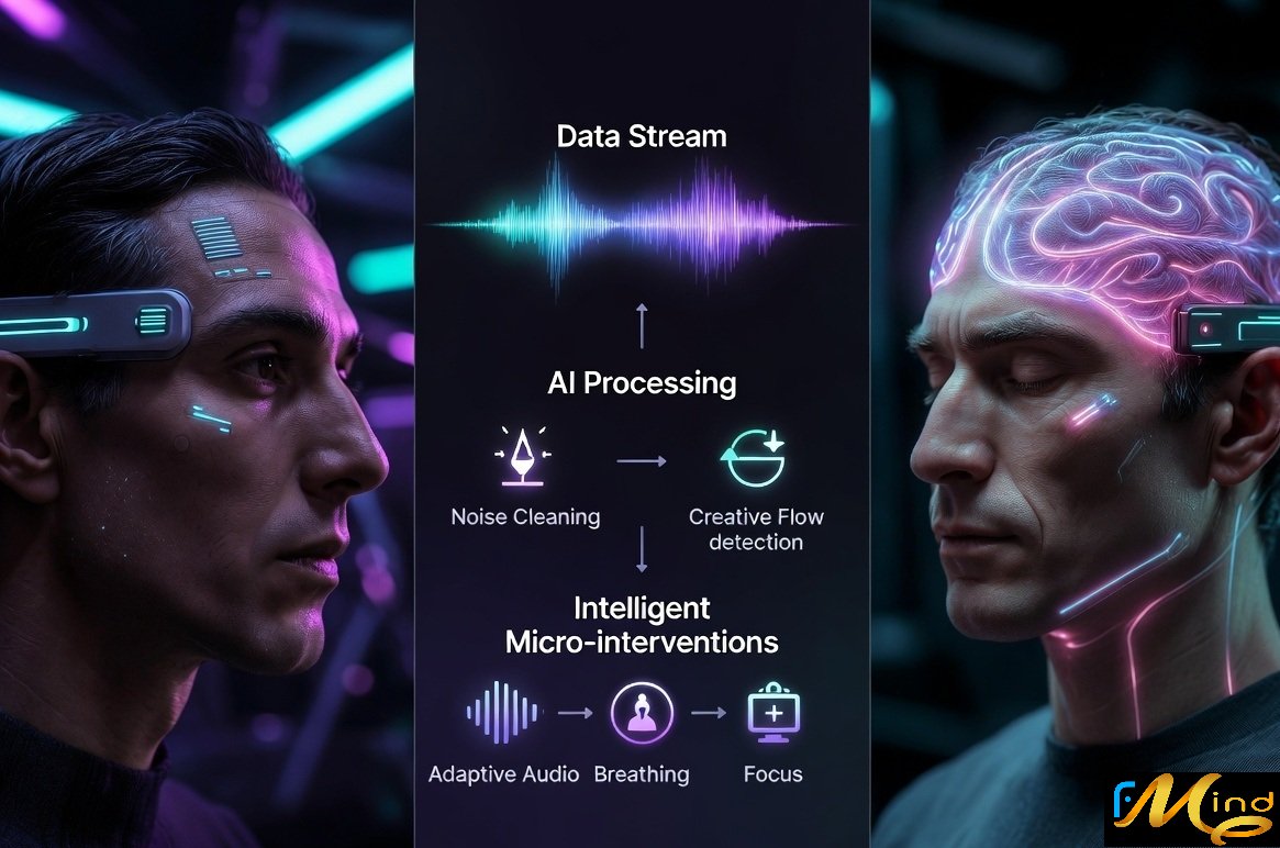 fMindAI's tweet photo. fMind fundamental approach is to start as smart software layer that works with existing noninvasive EEG products. 
How fMind solution is different Creative flow (deep generative thinking, idea generation, creative work)
#fMindAI #Neurotech #CreativeFlow #MentalHealth @chandru_tg https://t.co/Pt5JW8ENMI