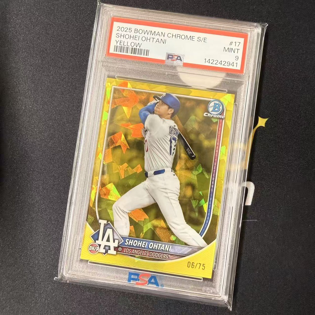 New Arrivals🆕 Los angels Dodger Shohei Ohtani /75 PSA9 Please