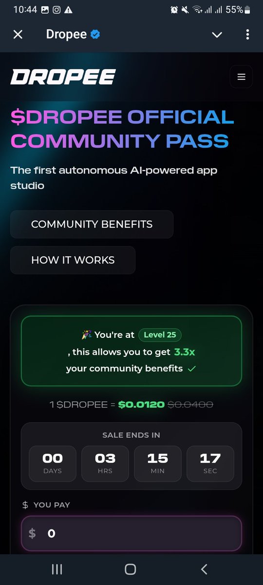 RevJames_'s tweet photo. @dropee_app not done yet? where's the allocation? https://t.co/EFOhEN0i5Q
