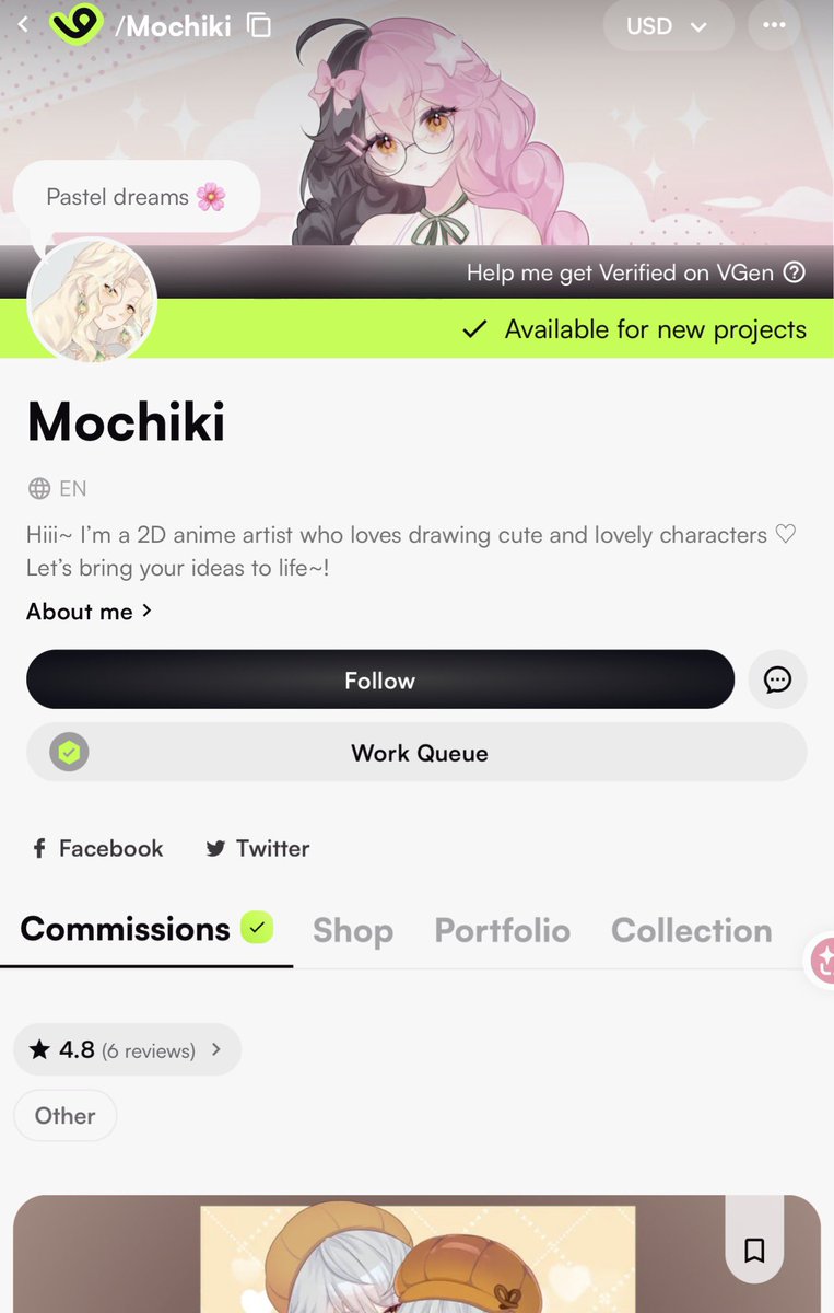 doveluzon's tweet photo. Warning about @mochiki1612

I normally don’t make posts like these but I want to bring attention to an artist who has completely ghosted me. This commission has been due for a month and no communication has been given besides the first day. I would not recommend working with them https://t.co/tlu9rb0RNi