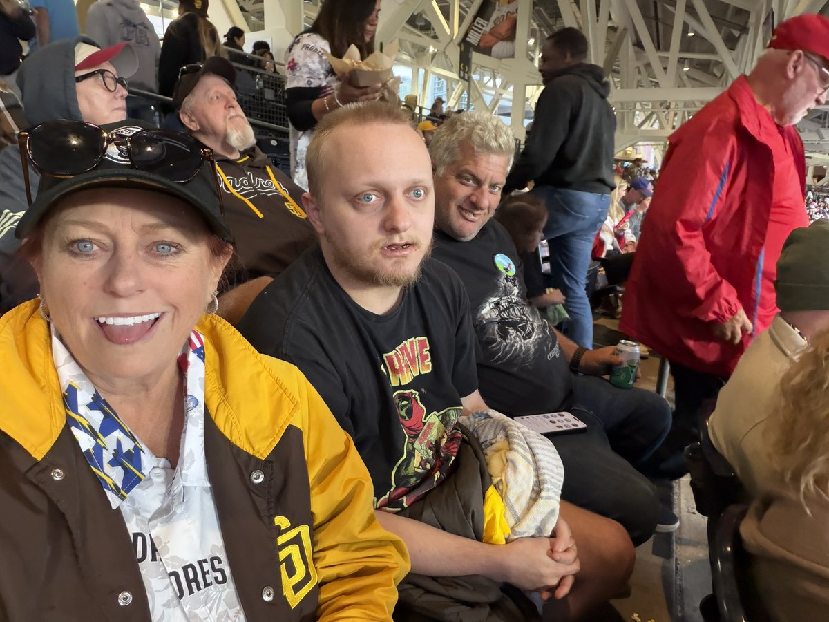 CommonSenseAdvo's tweet photo. @Dodgers when you gave up on being a fan because they were not ada friendly to me. Why would I bring him.  @Padres  3rd game and the padres staff always delivers.   #autismawareness https://t.co/ijvFpvmUb3
