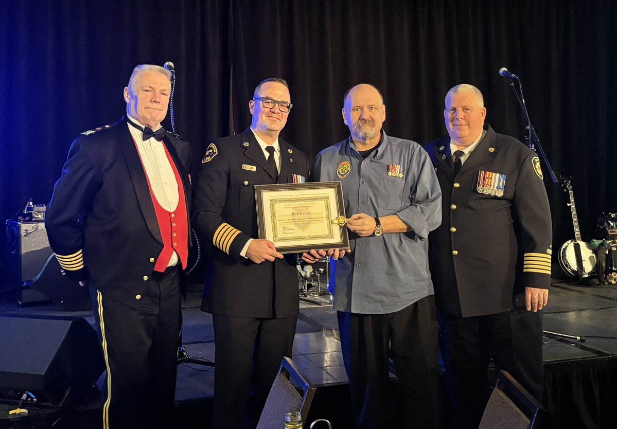redwoodwoof's tweet photo. Thank you @AbChiefs and President Drayton Bussierre for the presentation of the President’s Commendation tonight. My fire family is incredible. @CdnFireChiefs https://t.co/Cqaf3ihSLc