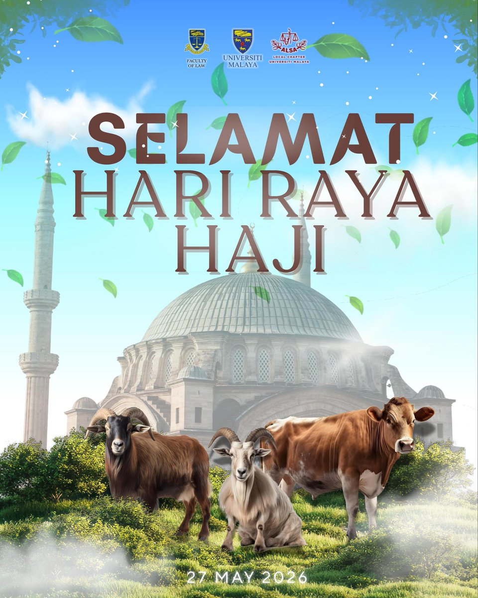 ALSAUMofficial's tweet photo. [SELAMAT HARI RAYA HAJI]

To our Muslim friends and community members, may this blessed occasion inspire us with the values of sacrifice, sincerity, and compassion. As we celebrate Aidiladha, may we continue to strengthen our bonds through kindness, understanding, and unity. https://t.co/DrAaXbVqYw