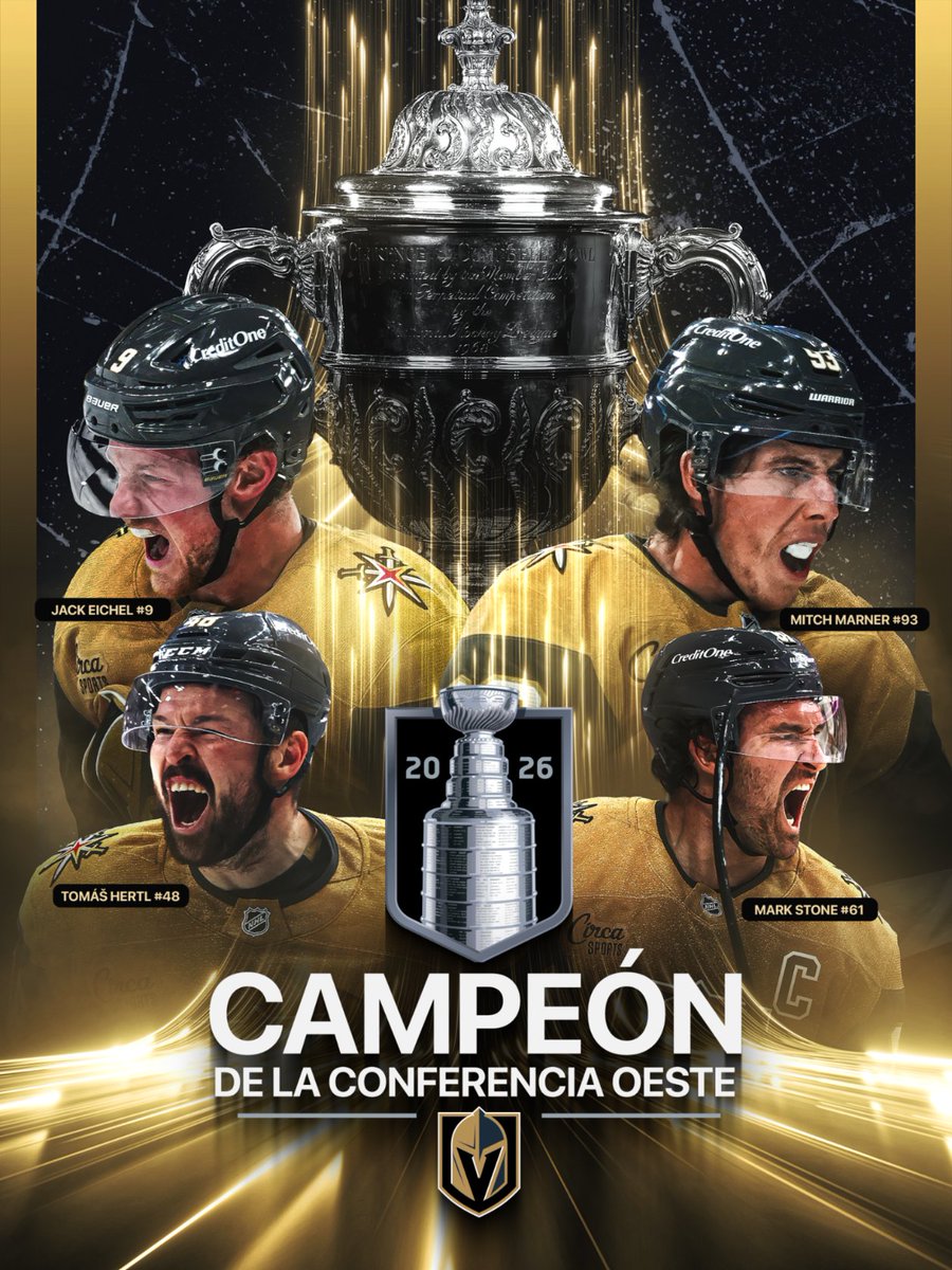 nhlespanol's tweet photo. ¡Se impuso la ley de @LosVGK en el Salvaje Oeste! 

#StanleyCup | #ForgedInGold https://t.co/uaCQzVYKvx