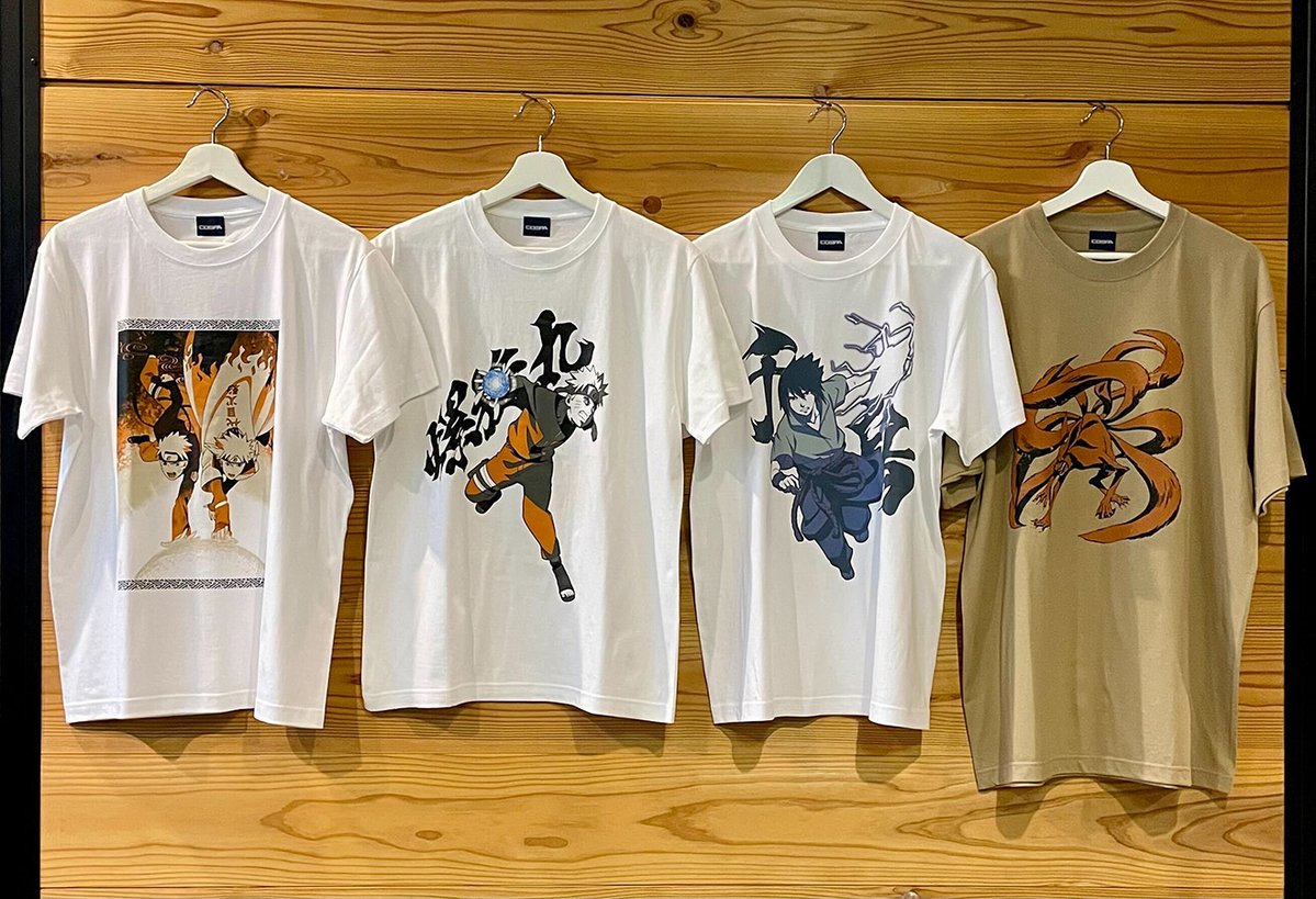 cospa_relation's tweet photo. COSPAの新作『NARUTO-ナルト- 疾風伝』Tシャツ
〈#富士急ハイランド〉にて先行販売中‼

さらに、つままれや缶バッジ、マグカップなど、
さまざまなグッズ＆アパレルも販売中🍃
お越しの際は、ぜひチェックしてみてくださいね✨
詳細はこちら⇩
https://t.co/AGfuLMWfG4

#NARUTO #ナルト https://t.co/Q8cvyfD7ty