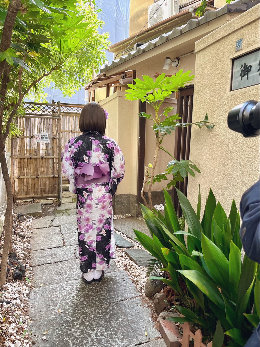 makeover_with's tweet photo. 暑い日は浴衣女子に🎐

こうゆう色柄もかわいい💜

はじめての変身で、おでかけまで楽しまれたお客様✨️
有難うございました❤️ https://t.co/jTCdBfpJcK
