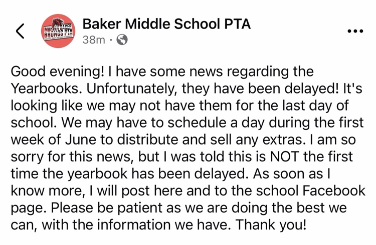BmsCcisd's tweet photo. Yearbook Update: https://t.co/nlk3sKTICO