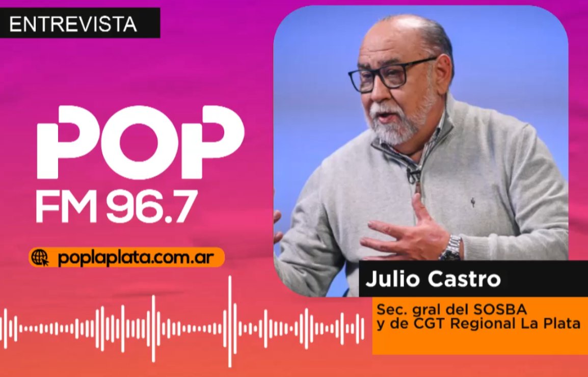 cadenaba's tweet photo. #Entrevista 
 
 Julio Castro sec. gral. de SOSBA: Todos juntos vamos a salir adelante sin mezquindades

Pasó en "No Es Lo Que Parece" por Radio POP #LaPlata (@La96LP)

https://t.co/7kJlUD7jGB @prensasosba https://t.co/gdw0iJi3wi