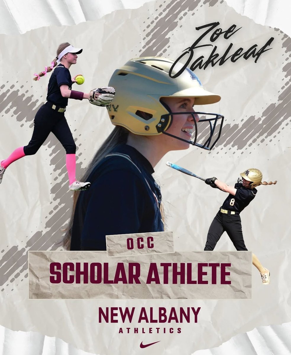 NAEagleSoftball's tweet photo. Big congratulations to @ZoeOakleaf10 for getting:
1st Team OCC
1st Team D1 Central District
OCC Scholar athlete
AND
D1 HM ALL STATE !!!!!!!!!!!
Zoe becomes the 5 player in our program to make the ALL State team!
Super proud of you Zoe! https://t.co/b5Qmp1jlus