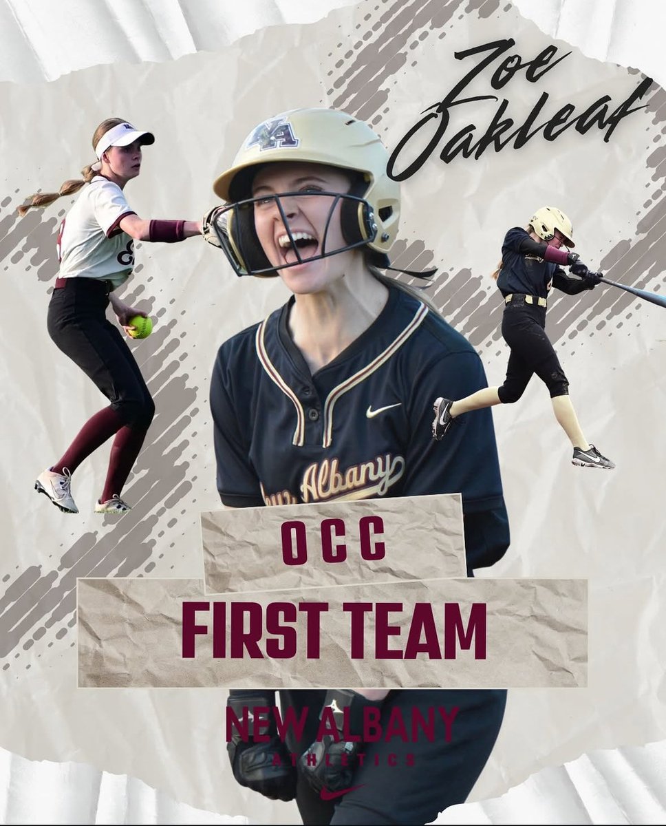 NAEagleSoftball's tweet photo. Big congratulations to @ZoeOakleaf10 for getting:
1st Team OCC
1st Team D1 Central District
OCC Scholar athlete
AND
D1 HM ALL STATE !!!!!!!!!!!
Zoe becomes the 5 player in our program to make the ALL State team!
Super proud of you Zoe! https://t.co/b5Qmp1jlus