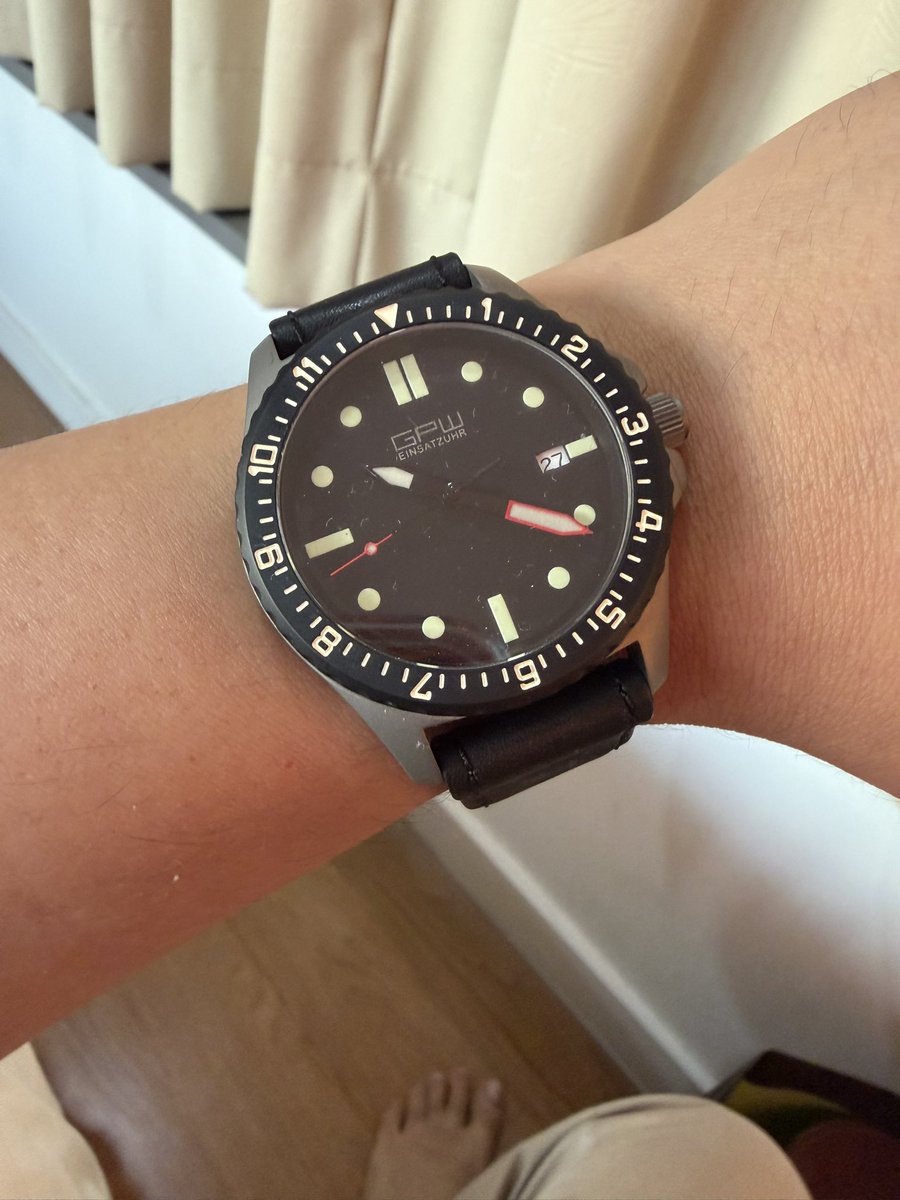 watchhobby's tweet photo. GPW makes watches for the German army (one of many) #watchcycle3 https://t.co/uZFbROYA71