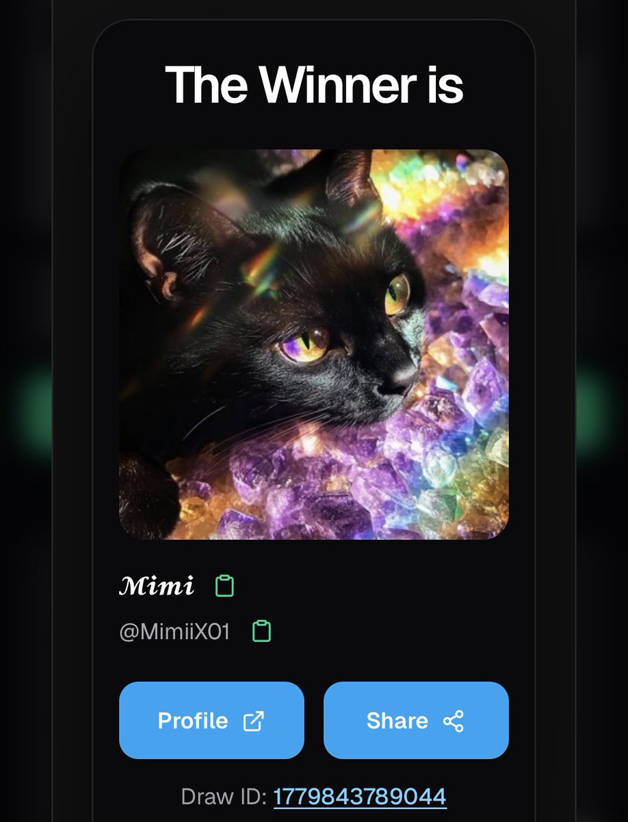 ThoseTG's tweet photo. Congrats @MimiiX01 Iโll send you a dm u have 24 hours or re-roll https://t.co/Kgmave3gDn