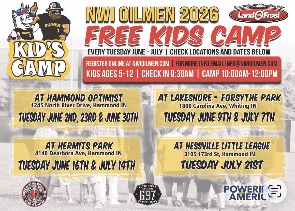 HCWolveBaseball's tweet photo. Looking for HS/College players to help me run the kids camps on these dates. They are 2 hours long and the pay is $15/hr. DM me or email me MACaston@hammond.k12.in.us @PrepSportsNWI @MortonGovsBASE @PNW_Baseball @CCSJBaseball @ValpoBaseball https://t.co/5ardh2aesk