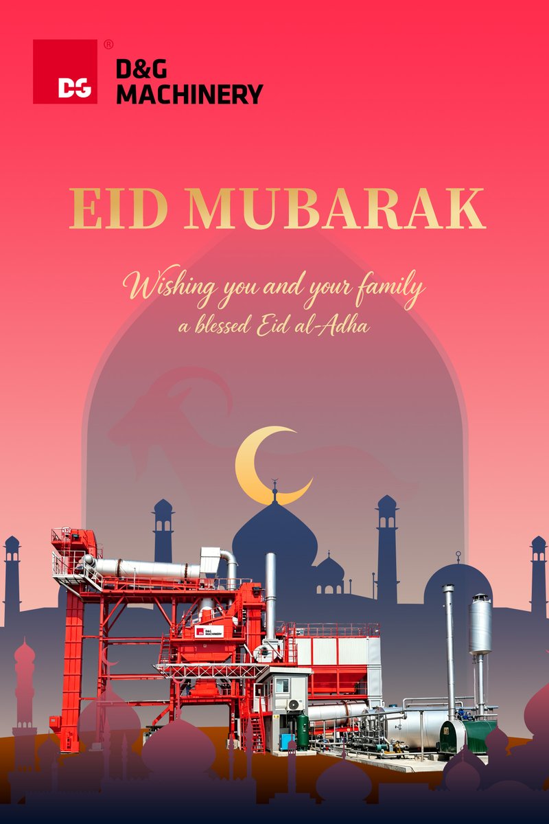 DGTechnology1's tweet photo. Eid Mubarak! D&amp;G Machinery wishes you and your family a blessed Eid al-Adha.
#Eid #DG
Find more: https://t.co/h7Yk2c0qxn
Contact us: international@dgmachinery.com https://t.co/uc8AhWiVAo