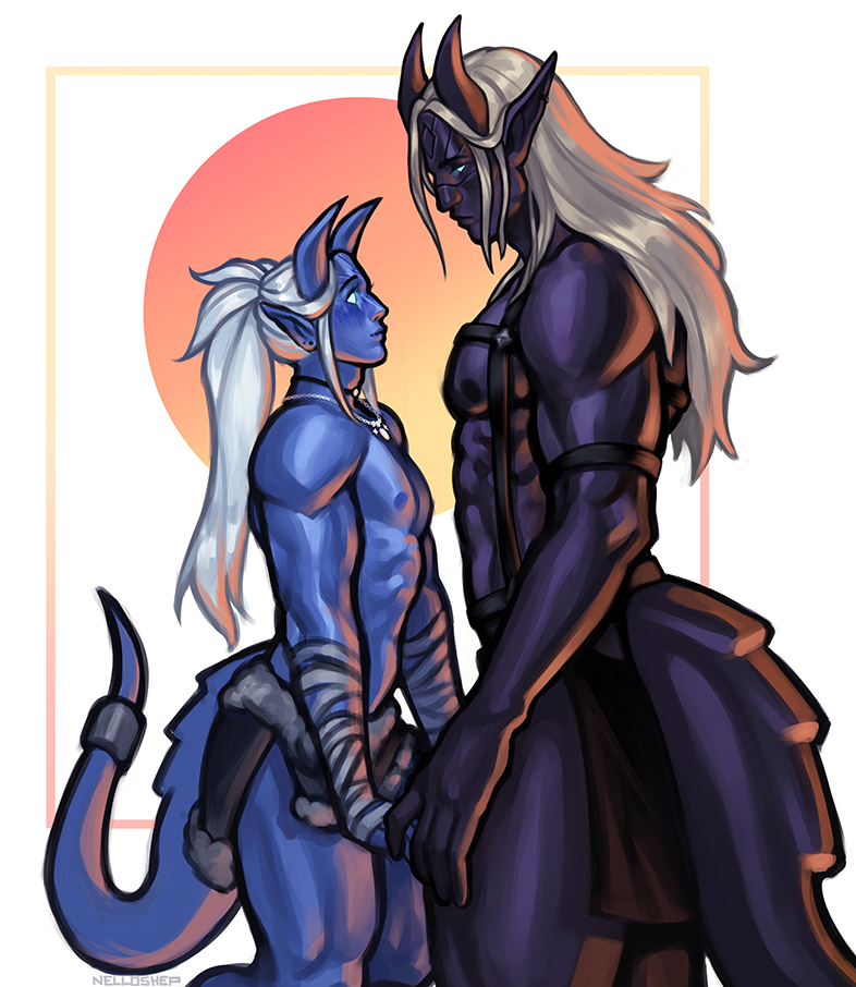 lost_izalith's tweet photo. My draenei hunter and paladin from world of warcraft &amp; my paladin later in his life https://t.co/QrJnjTqjFz