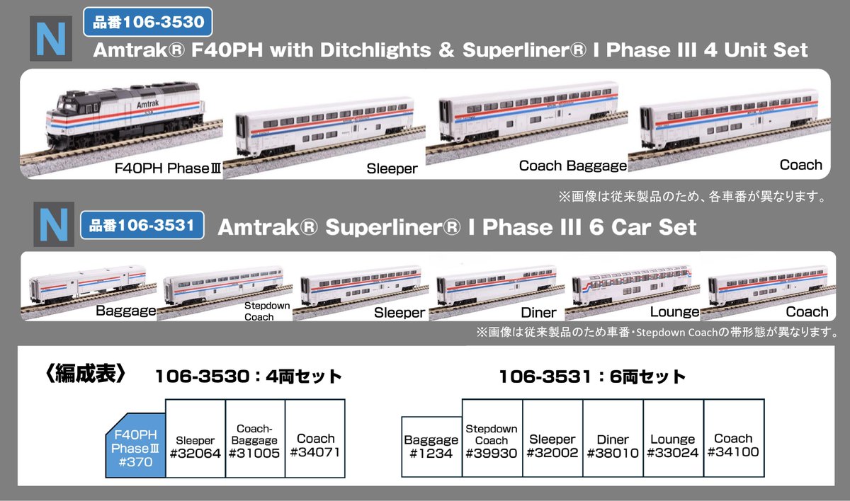 ホビーセンターカトー】リリース情報 2026年5月30日(土)発売 Amtrak
