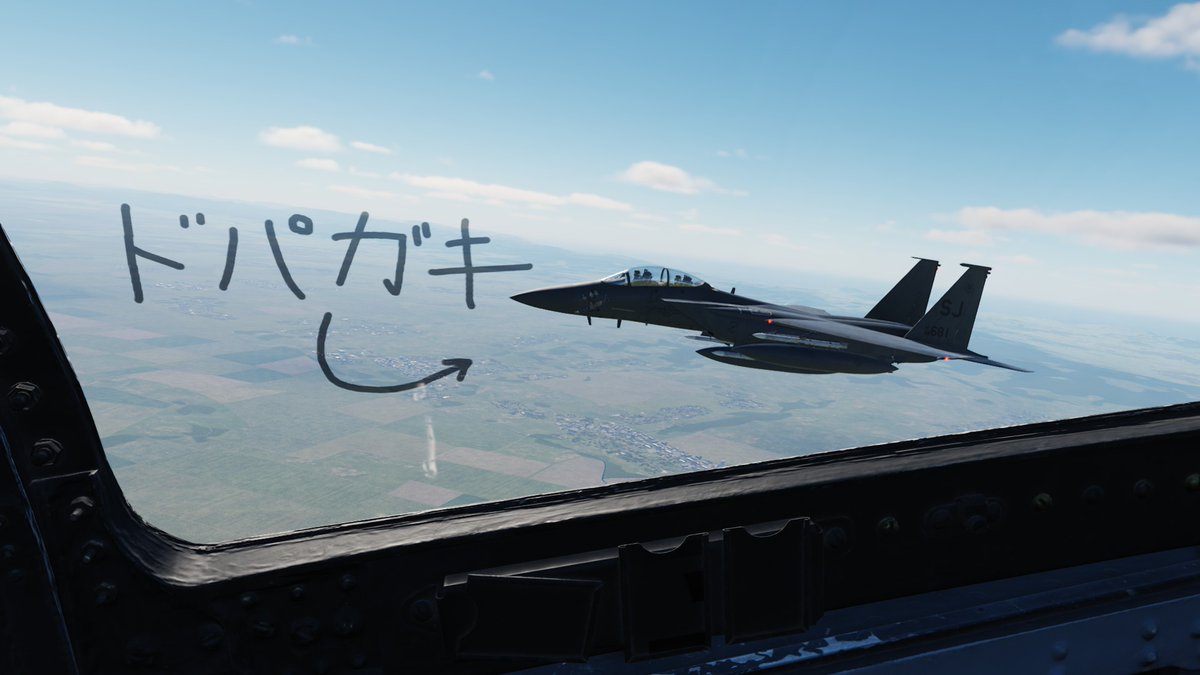 これはこの前DCSで飛んだ時のスクリーンショット