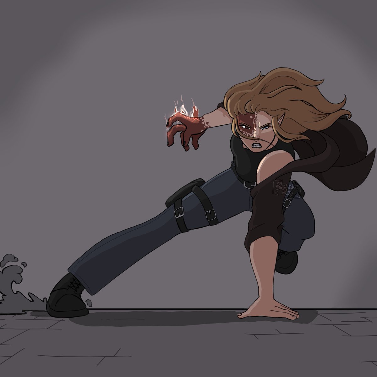 BlondieRay_'s tweet photo. I haven't posted on here in forever.. Here's my 2026 redraw of an OC I made compared to the original and the 2025 version!! 
#redraw #drawing #artwork #csp #OCㅤㅤ https://t.co/IC3ViE61Ld