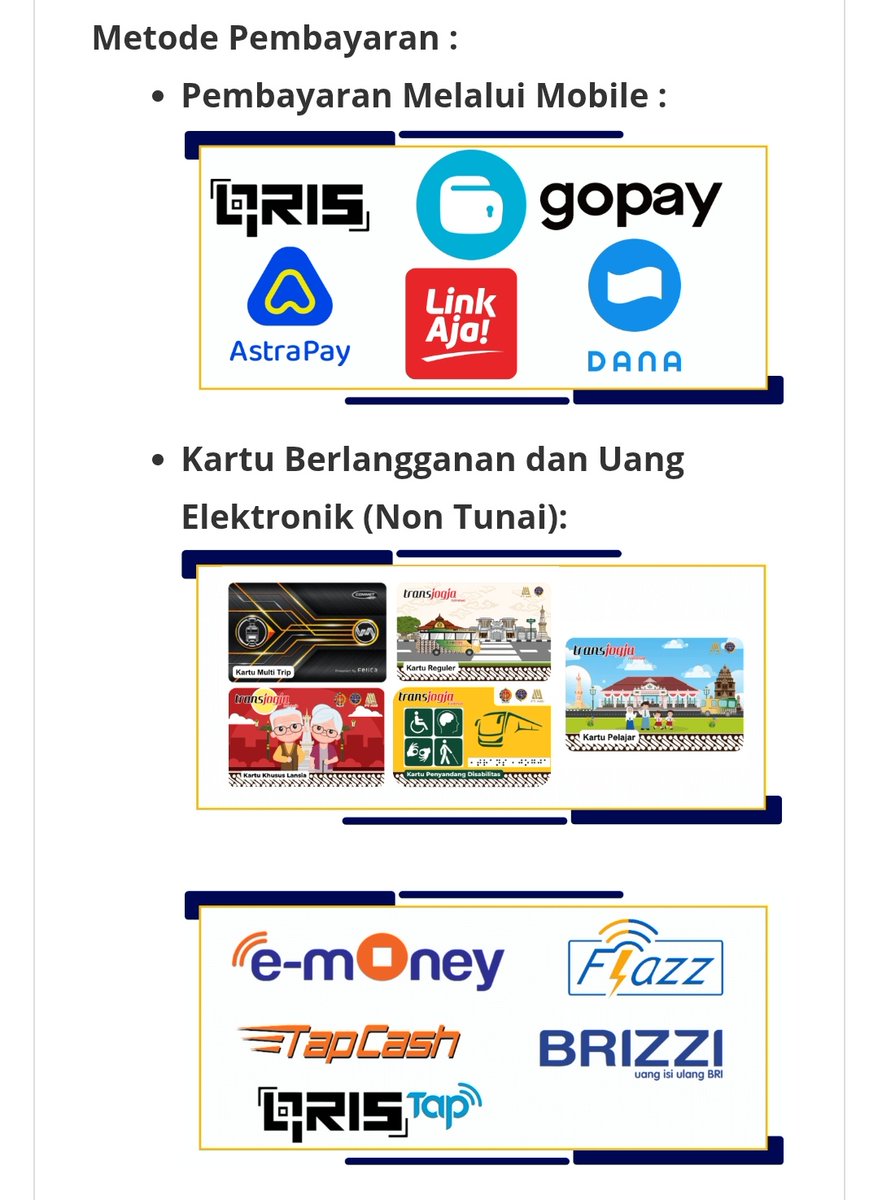Rebornian48's tweet photo. Berikut tarif trans jogja dan metode pembayarannya

Sumber : https://t.co/aCNYNjnQ3A https://t.co/cBiiDDXD1p