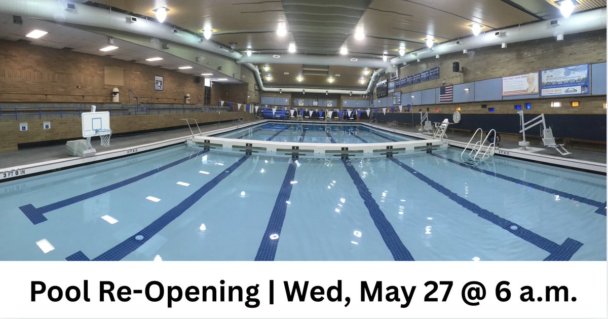 MtRainierPool's tweet photo. Mount Rainier Pool reopens tomorrow, Wed. May 27, at 6a.m. and will be open regular hours all day.

The pool water is clear and ready for your visit!

Passholders will receive schedule extensions. We’ll begin notifying patrons later this week.

Schedule: https://t.co/a6fdAzZaSt https://t.co/um1YakHtVL