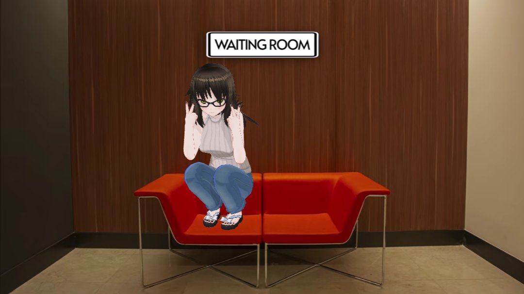Persona_5_Queen's tweet photo. So my dumbass did something it probably shouldn't have done. But I'm going to post it anyway because I can. 

I edited my avatar model on the couch in Markiplier waiting room. I think the screenshot that  the background came from is from his Subnautica 2 part six video. https://t.co/NiIeQswzoA
