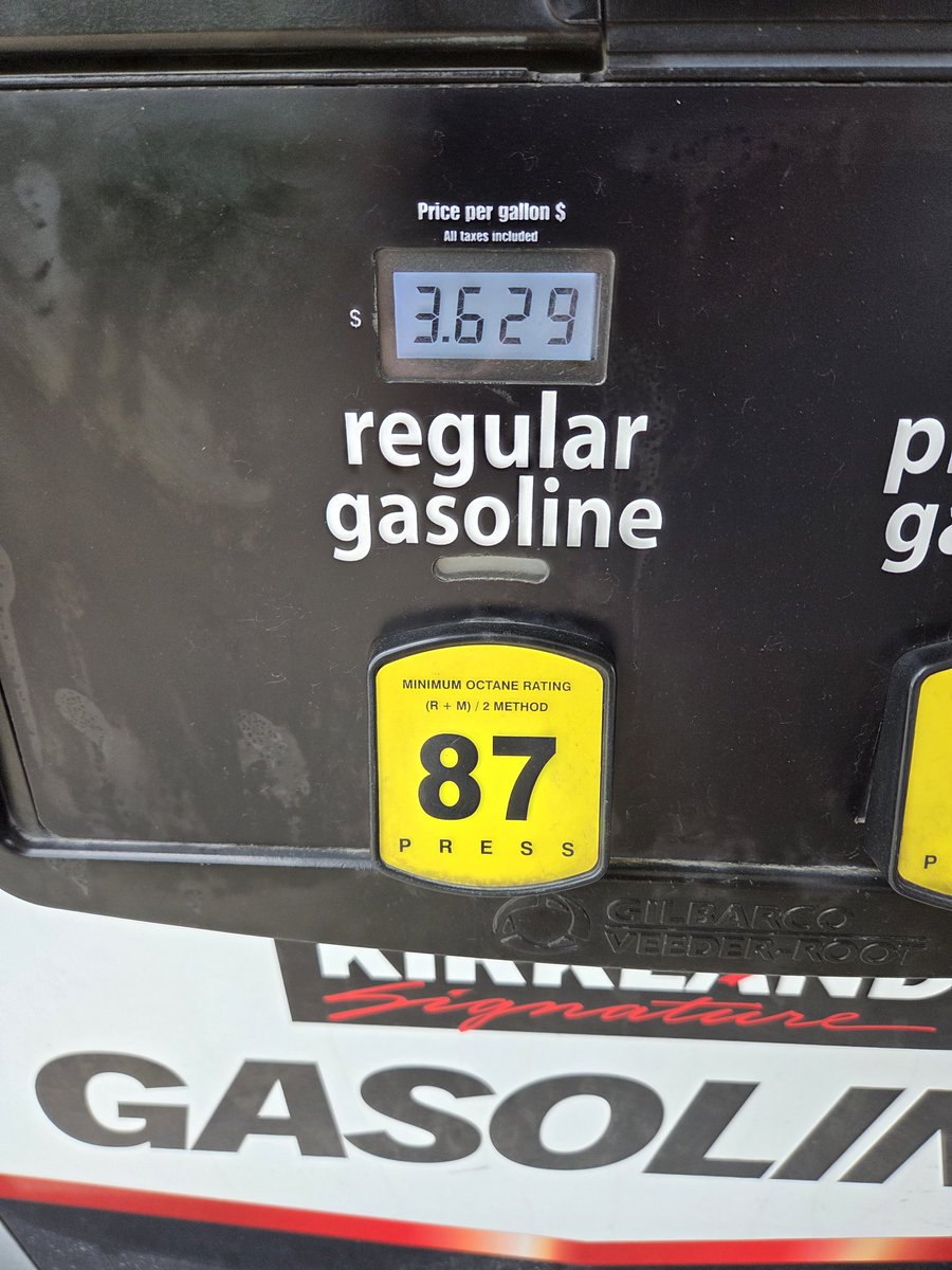 CSense72's tweet photo. @GovPressOffice Costco Plano TX, Governor Newsom. $3.629. You were saying?? 😆 https://t.co/DYbkjQL3BD
