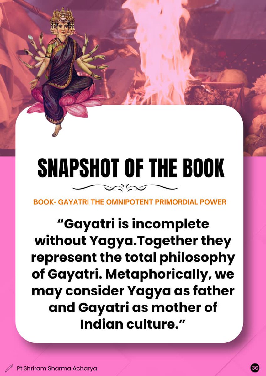 AWGPBooks's tweet photo. What is Gayatri? Why is Gayatri Sadhana important? What is the power of the Gayatri Mantra? How does Gayatri purify life and thoughts? 
https://t.co/VppgLjsO8y
Book: Gayatri The Omnipotent Primordial Power 
Writer: Pt Shriram Sharma Acharya #awgpbooks https://t.co/G8BZuwQFzS