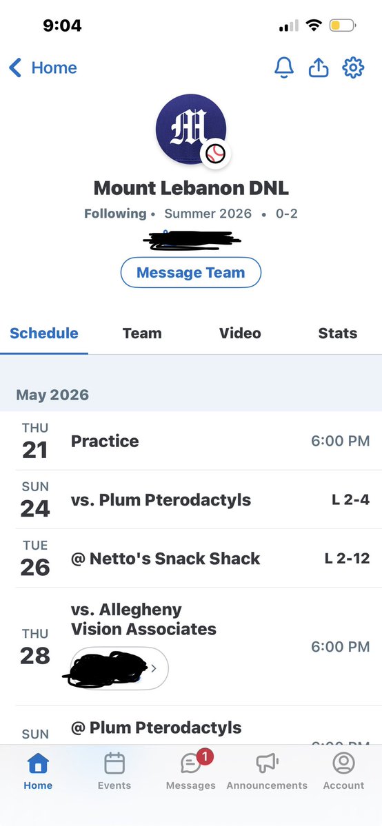 theVanimal47's tweet photo. Your local Daily News League team falls to 0-2 today in a miserable loss to Neto’s snack shack. Reports are coming in from none other than @EBaileysports saying this team reportedly doesn’t have enough “bandwidth”. Take that as you will. 

Dick Black League team improves to 2-2. https://t.co/cuBsIjVY71