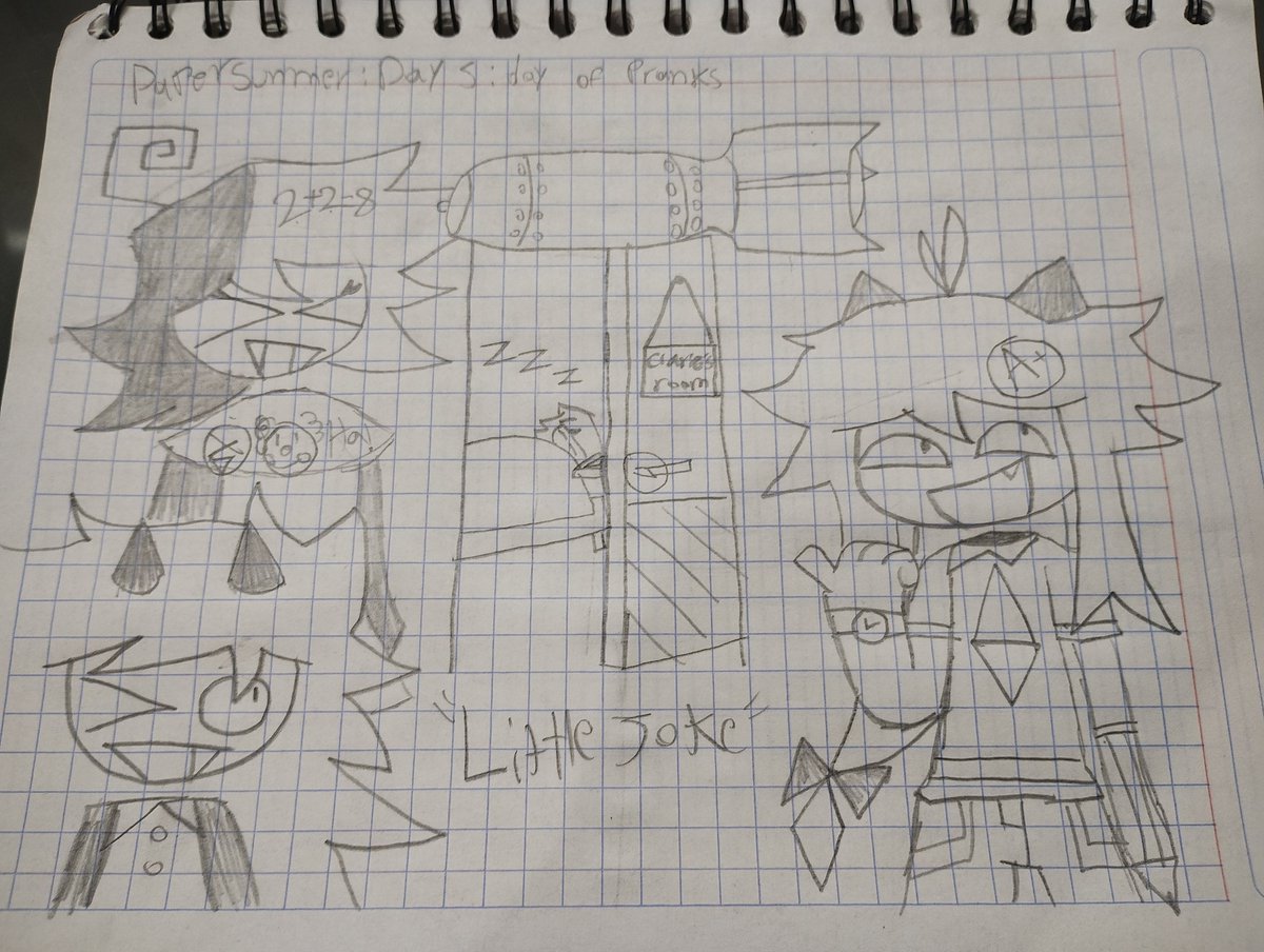 un_solo94780's tweet photo. #papersummer Day 5: Day of pranks
"It seems that Claire's morning was a little explosive and agitated, didn't it?"
#FPE
#fundamentalpaperezucation
#fpefanart
#fpeoliver
#fpezip
#fpeedward https://t.co/sZCQiGX7W8