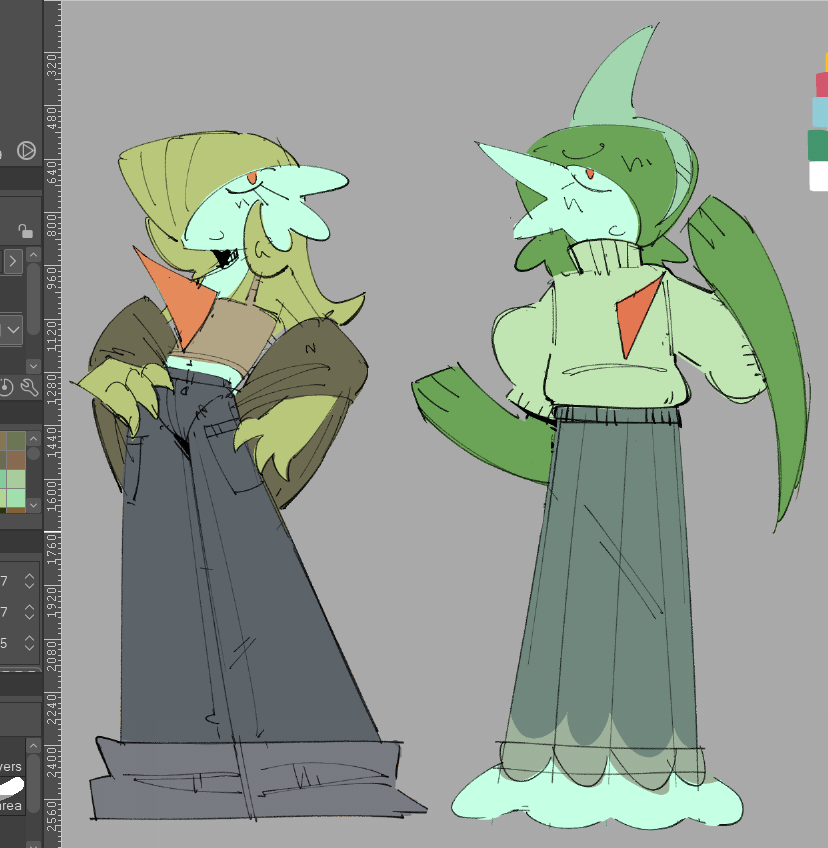 sunnydr0pdraws's tweet photo. ill clean them up later but   holly and eve https://t.co/mewhUMdnbT