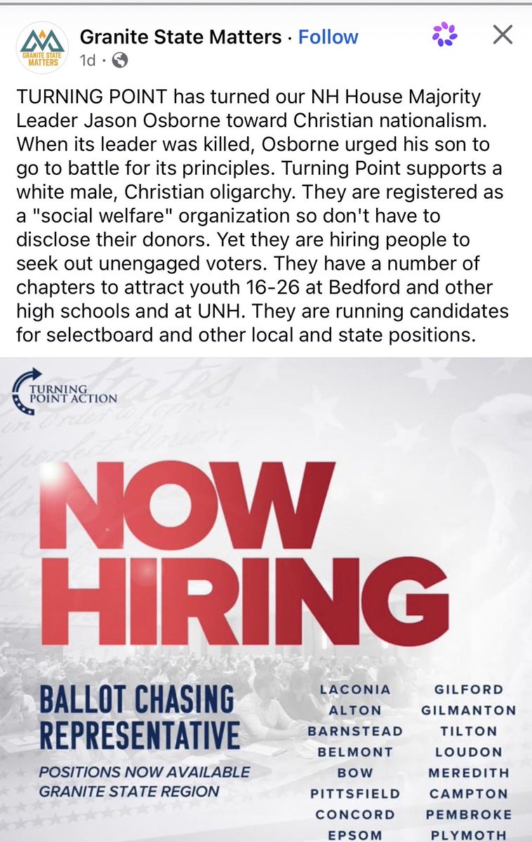 Rep. Sam Farrington tweet media