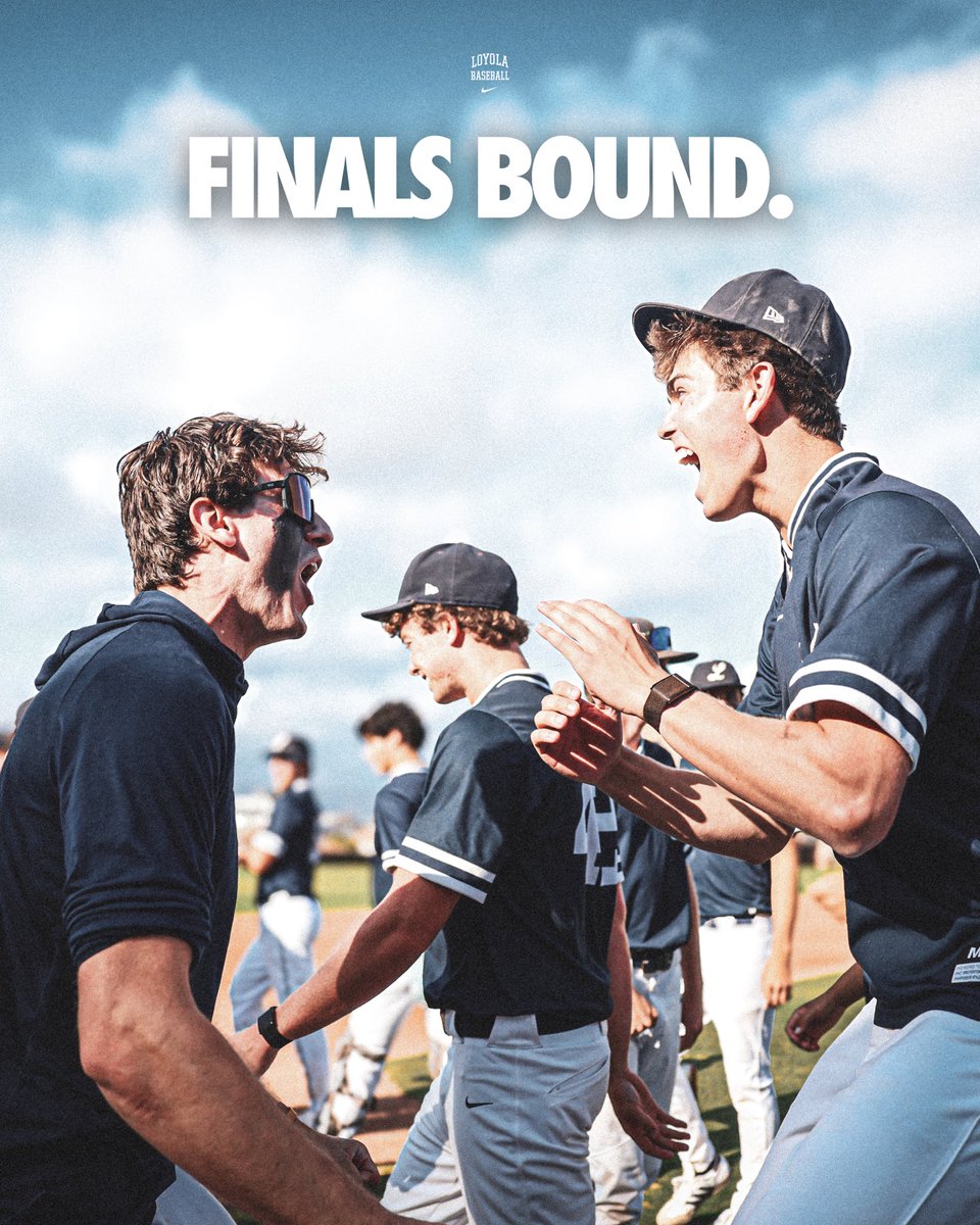 LoyolaAthletics's tweet photo. 𝐂𝐈𝐅 𝐅𝐈𝐍𝐀𝐋𝐒 𝐁𝐎𝐔𝐍𝐃‼️

FINAL | Loyola 6, Foothill 3 • For the first time since 2007, @LoyolaBSB punches its ticket to the CIF Championship game!

#LoyolaBaseball | #GoCubs https://t.co/BDCumxqNWn