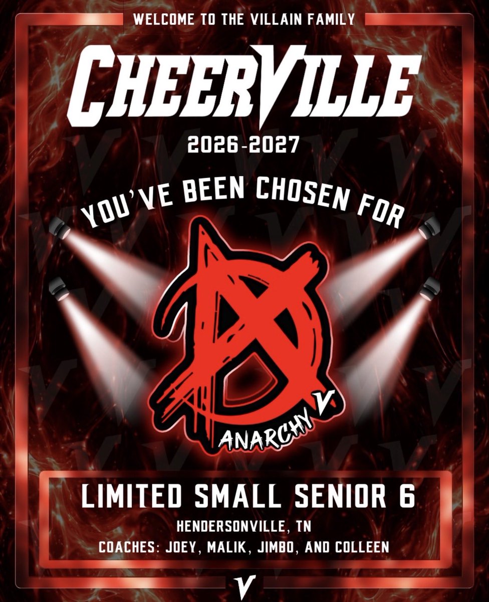 TheCheerHQ's tweet photo. 🚨 CheerVille Anarchy go Limited Small Senior https://t.co/gRjgXMawCz