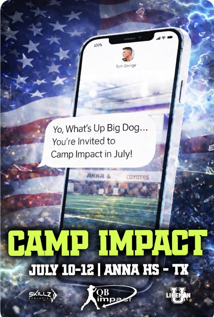 BeckettMeeks's tweet photo. Extremely Blessed and Grateful to be invited to Camp Impact in Anna Tx.
Thank you @QBimpact for the invite. https://t.co/4CTeOzZ9v9