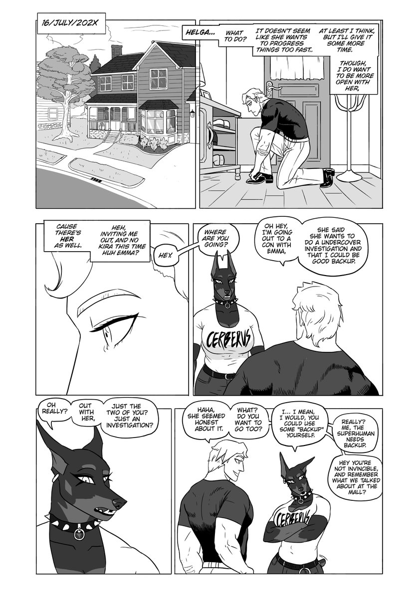 NX_WildKongo's tweet photo. Andrew &amp; Helga chapter 20:
White n' Black (1\6)
(More pages in the replies.) https://t.co/EuZstCtgCD