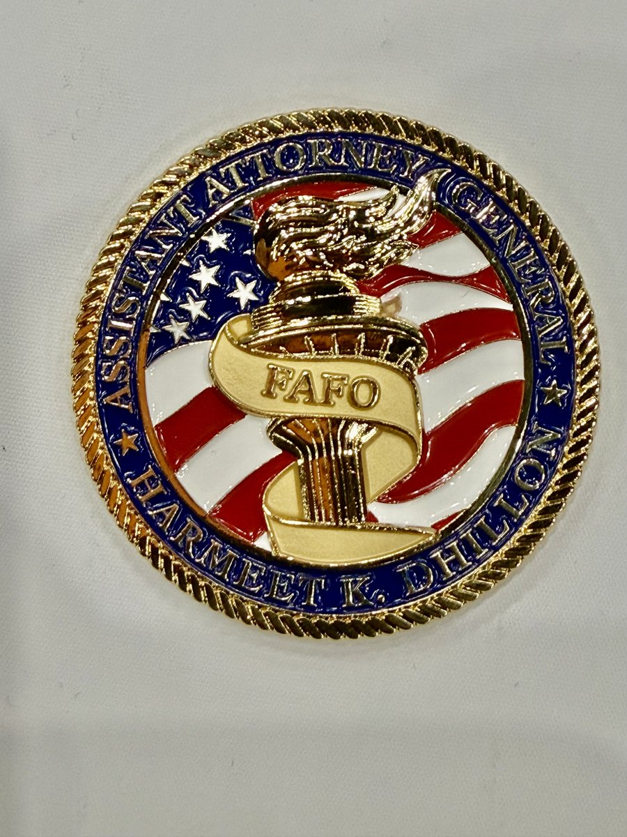Guntalk's tweet photo. Can I tell you how much I like ⁦⁦@AAGDhillon⁩ and her challenge coin?  😉 https://t.co/rFt1n1fDvL