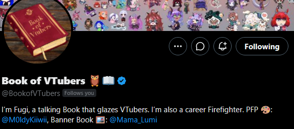 Gogglecandy's tweet photo. Uh oh. Guys! I've been found out! @BookofVTubers https://t.co/gefEGnjjib