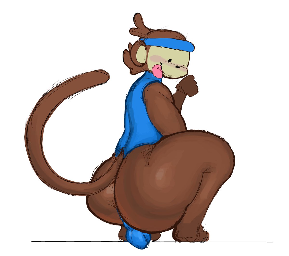 Himy1882755's tweet photo. Monkey (bad drawing) https://t.co/6XgsQSpBNI