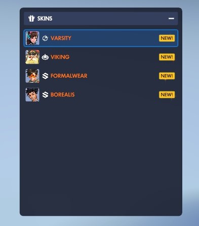 AWinterwonder's tweet photo. eh. I do like how Tokki has a head on the Varsity skin. Guess they done giving me more Kiriko skins lol https://t.co/SMPxQktOin