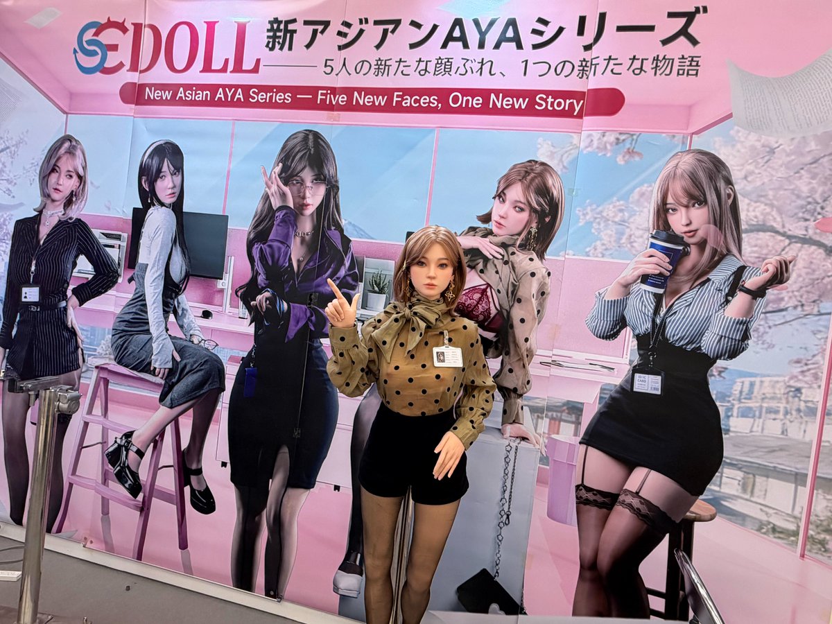 AliceSE155833's tweet photo. EDEN JAPAN ADULT EXPO — Day 1!
Miori is here at B18. Come say hi! 🔥
#EDENJAPAN #AdultExpo2026 #SEDOLL #AyaSeries #Miori #TokyoExpo #DollExpo https://t.co/iOhVeRUvi3