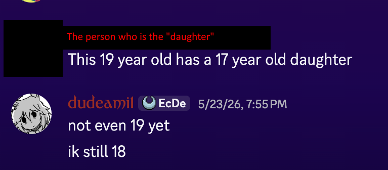 coffbea's tweet photo. The person you're saying is 15, you didn't back that up with any evidence. The person you're on about is 17, if you have evidence to disprove that go ahead
The animation y'all said, you didn't even show, you only showed the artist, in which I had to search and it aint even bad https://t.co/FE9neuSvSZ