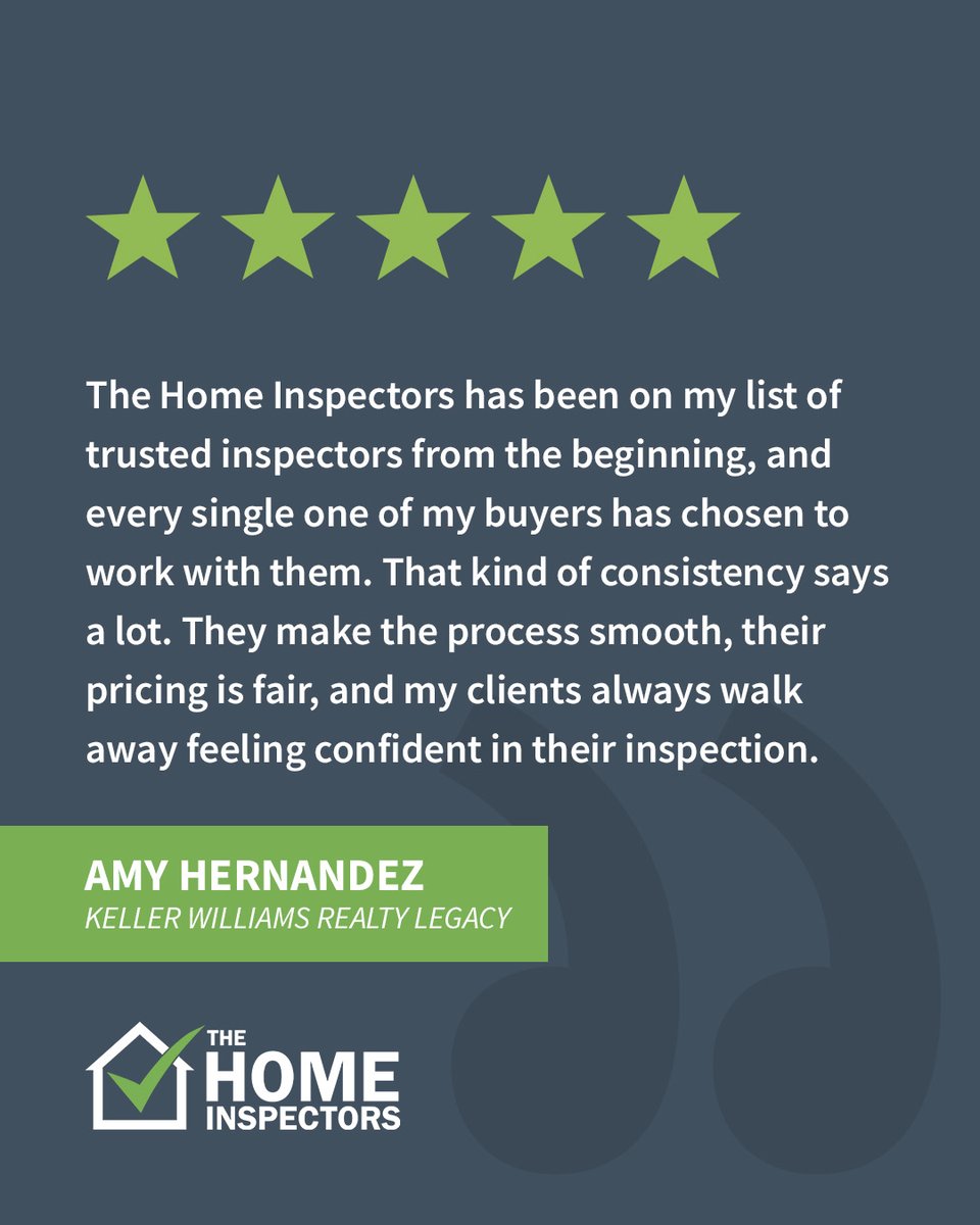 thidfw's tweet photo. ⭐️⭐️⭐️⭐️⭐️
Thanks Amy for the kind words! There's nothing we love more than helping Realtors feel confident sending clients our way. 

Ready to schedule an inspection?
Book online: https://t.co/pviqRs4qqI https://t.co/L21xqvIK8F