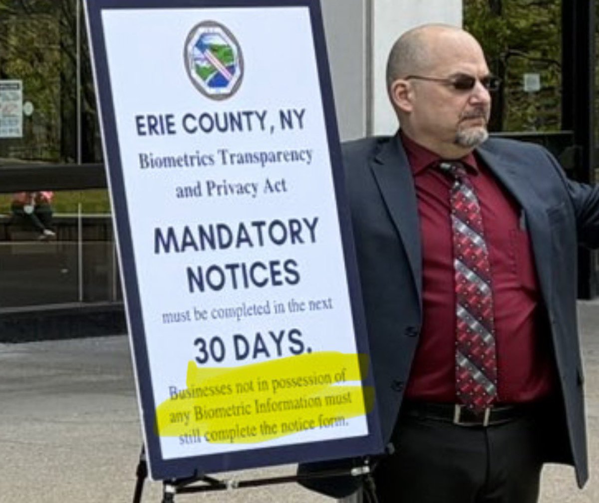 makracker's tweet photo. The County Attorney was literally standing beside a sign making it clear that ALL BUSINESSES in Erie County had to submit a form 👇 https://t.co/GZWrupl0W4