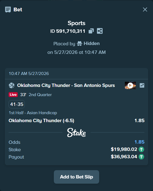 Stake High Roller tweet media