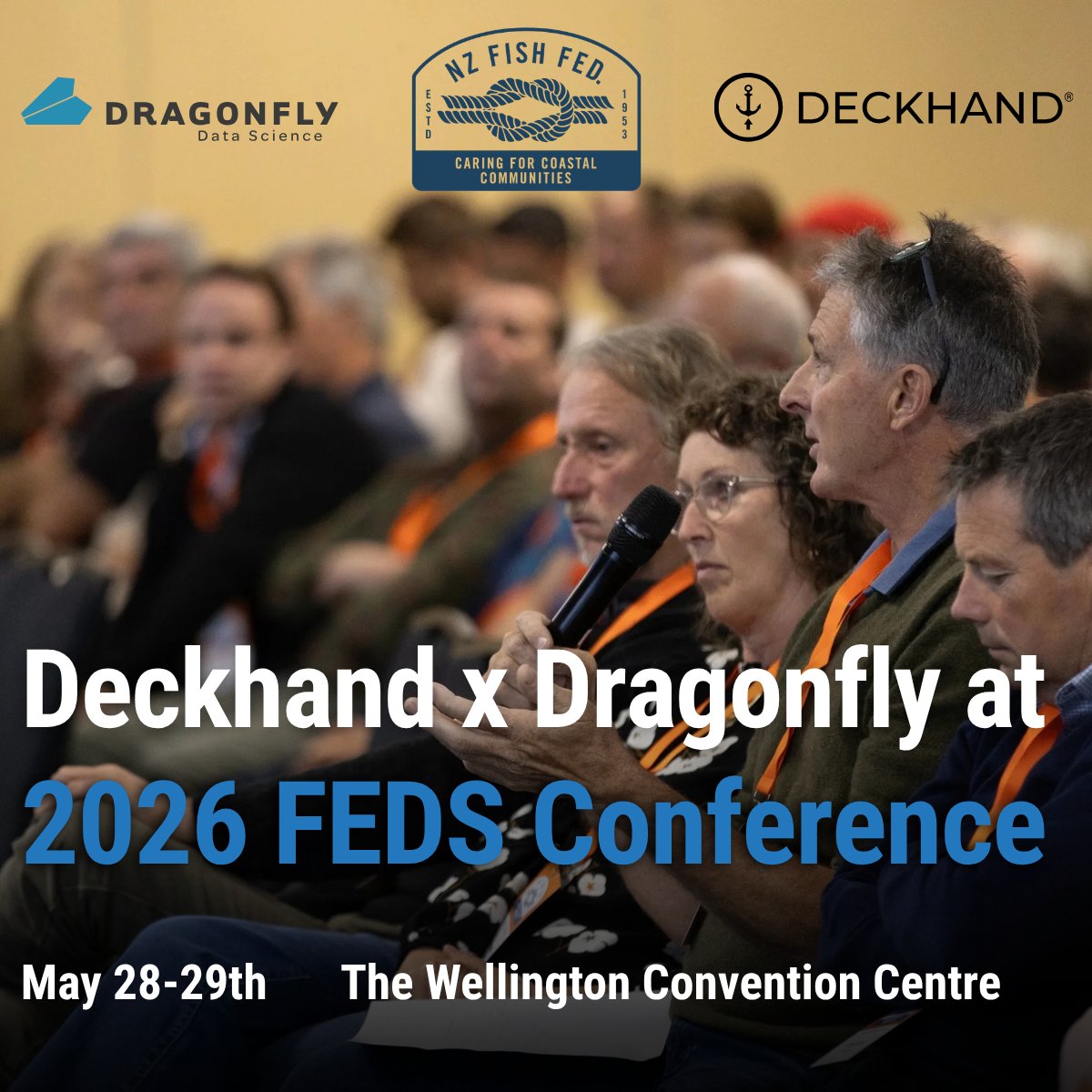 deckhandlogbook's tweet photo. Our co-founder, Simon, along with our NZ partner Dragonfly will be attending the 2026 NZ Federation of Commercial Fishermen Conference in Wellington on May 28–29.
Come say Hi!
#NZFishFed #CommercialFishing #deckhandlogbook #FishingIndustry https://t.co/b8SmbPCuLw