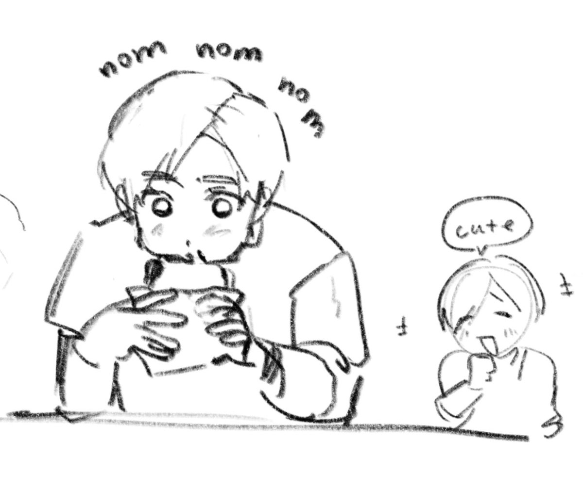 requieluc's tweet photo. snacking rookie 
#LeonKennedy https://t.co/Tw2f4j10Ex