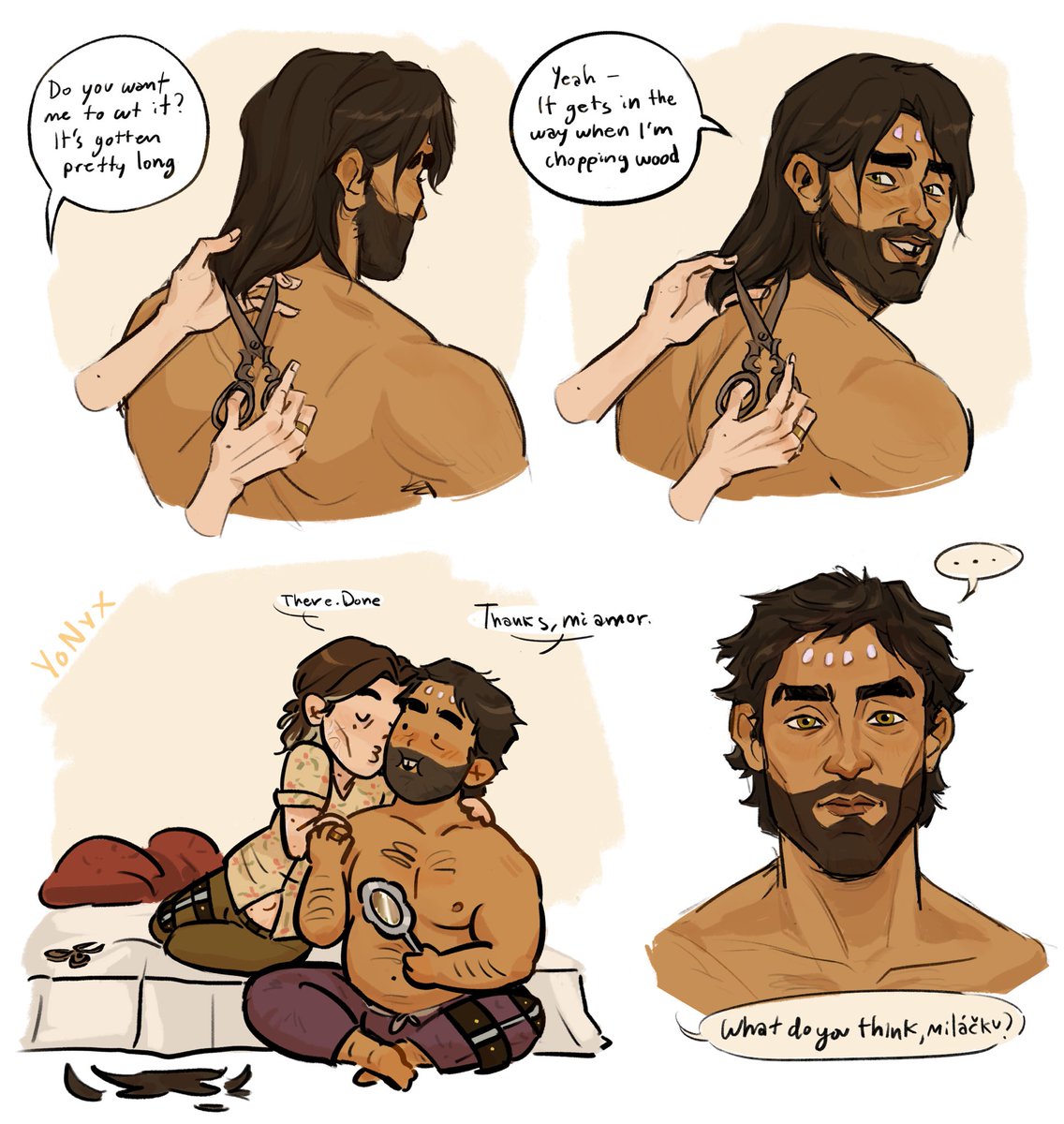 _YoNyx_'s tweet photo. Vik might’ve gone a little too far with the haircut …. ✂️
#jayvik https://t.co/BWlc5xsc1U