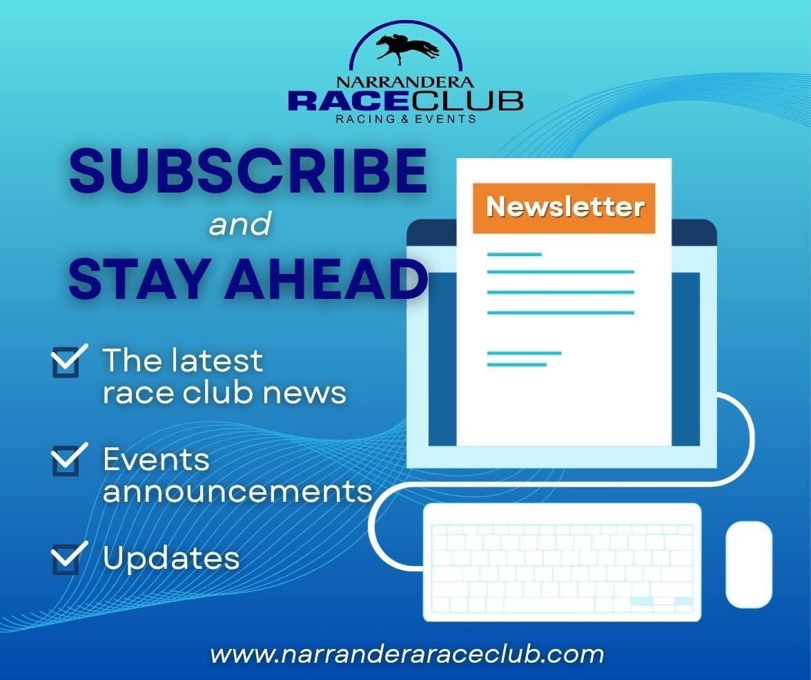 NarranderaRC's tweet photo. Our subscribers just received our latest email update ahead of next month's LW Peacock Memorial Race Day.

Don't miss out on our news. Simply click the link below, scroll down to the subscribe option, &amp; enter your details 👇
https://t.co/t7M0PypwJ3 https://t.co/GY2UnKfgmU