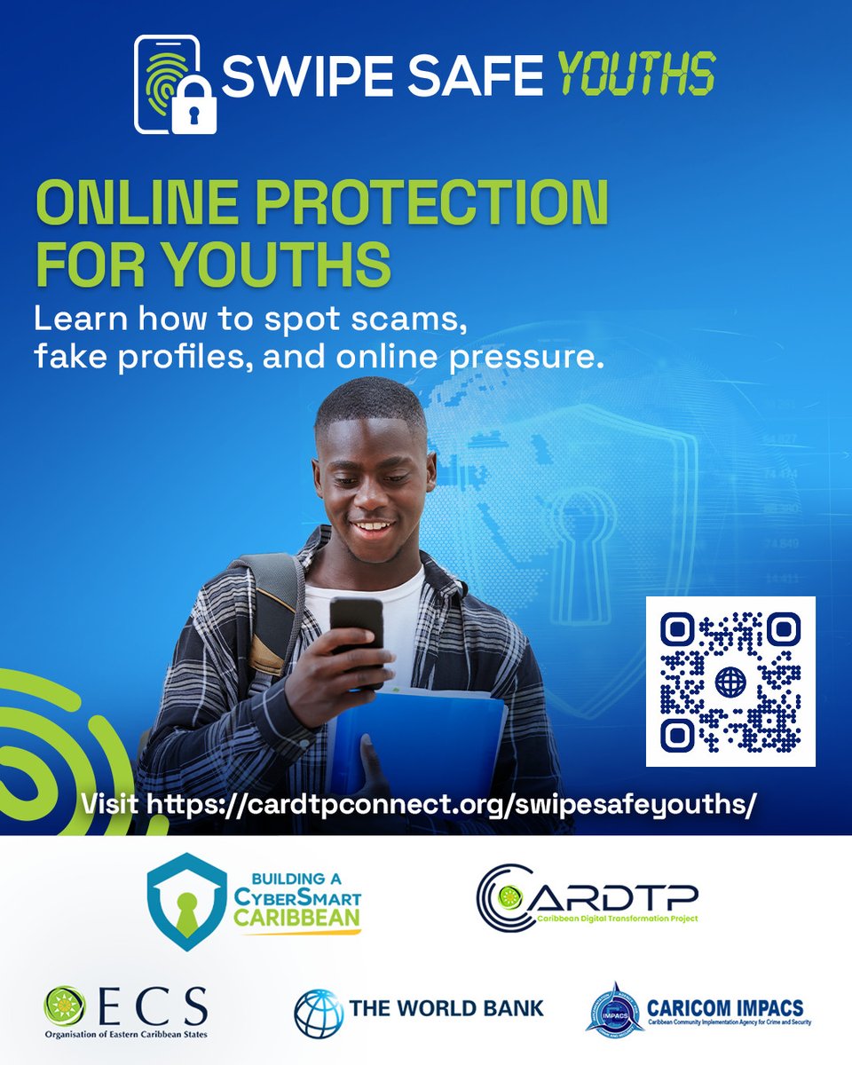 cardtpconnect's tweet photo. Young people face increasing risks online from scams to fake profiles and peer pressure. 

Learning how to recognize threats and make smart choices online helps protect your future. Take the first step toward safer online habits today. 

🌐 Visit: https://t.co/2Gp2n8CE16

#CARDTP https://t.co/aTtE69P9G3