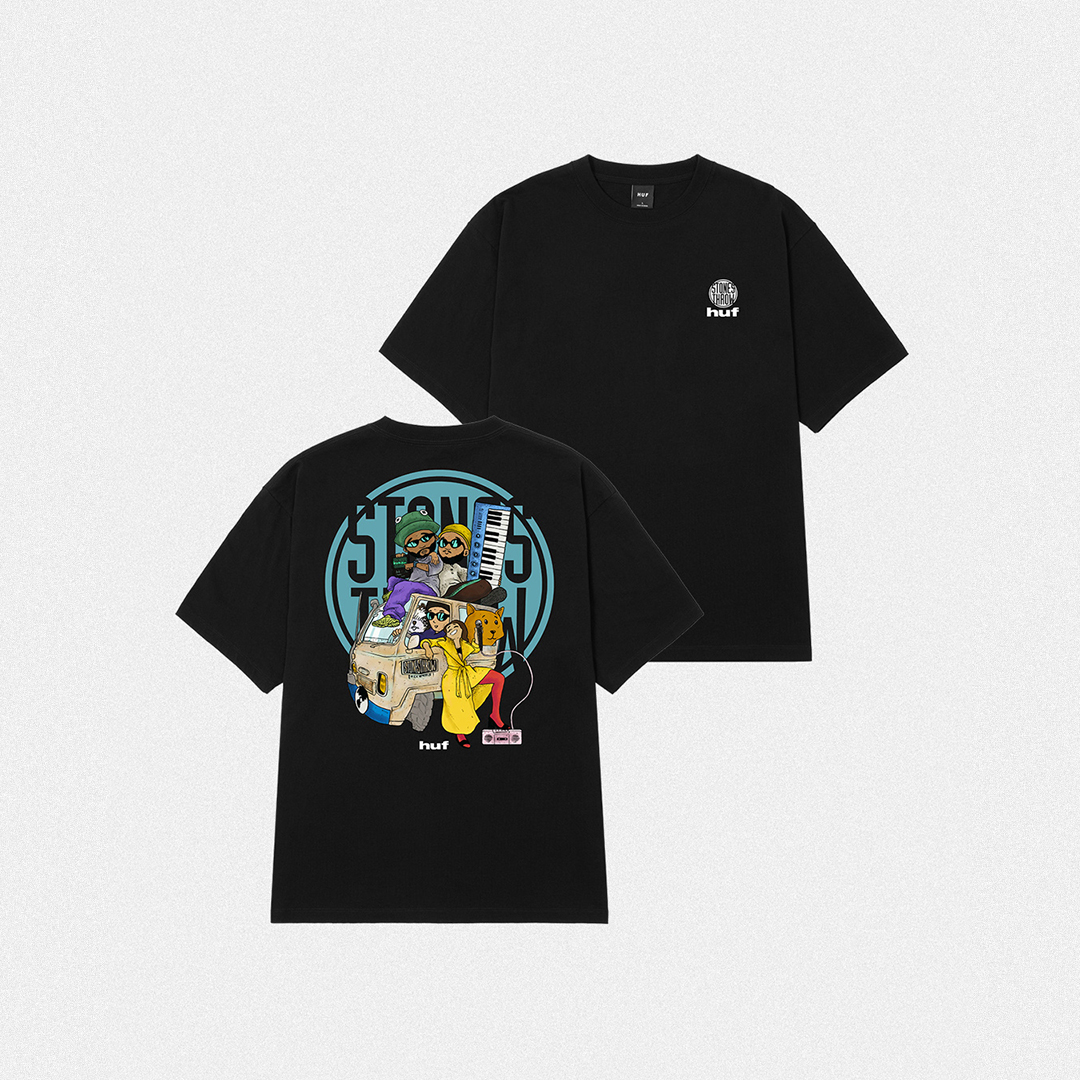 StonesThrowJP's tweet photo. HUF x Stones Throw 30 Years Japan Tour Tee
〈Stones Throw〉���立30周年ジャパンツアーを記念したHUFとのコラボTシャツ2型が、5/30(土)より発売開始。

HUF STORES (TOKYO &amp; OSAKA) &amp; HUF JPオンラインストアにて展開。

JAPAN TOUR🇯🇵
6/5(Fri) OSAKA @club_joule  
6/6(Sat) TOKYO @east_midnight https://t.co/XxyHQLO3BO
